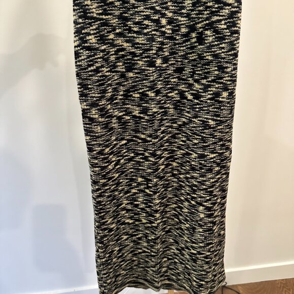 NIA Black and Cream Long dress Size M - Picture 5 of 5